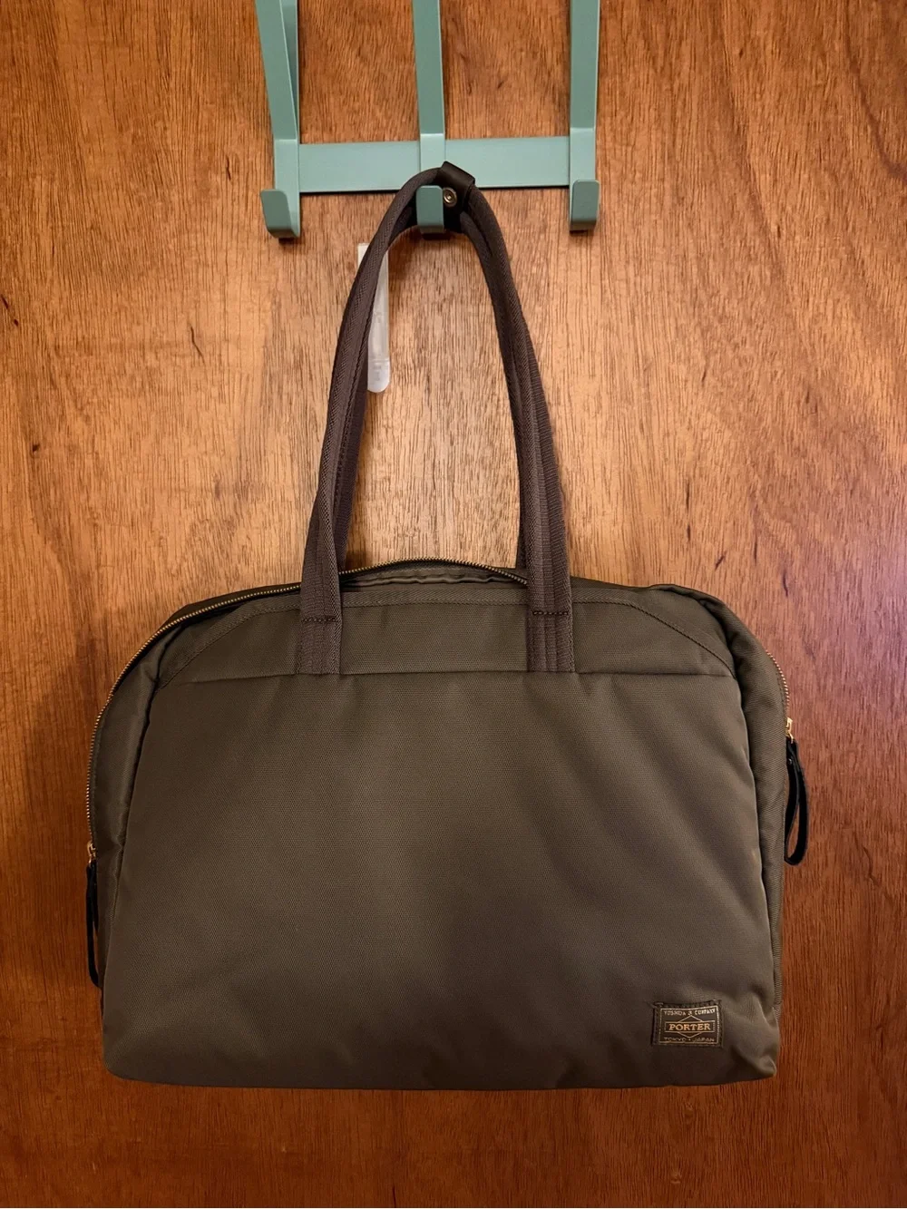 Unbranded Men's Brown Laptop Tote with Dual Handles